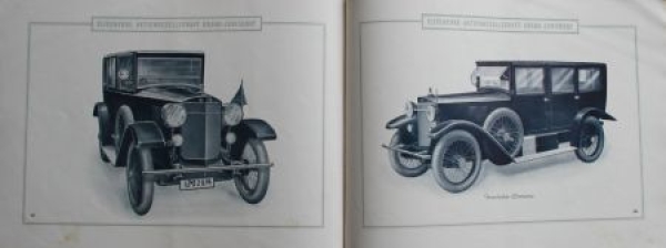 Elite Automobiles 18/55 PS Modelprogram 1922 Carbrochure (6295)